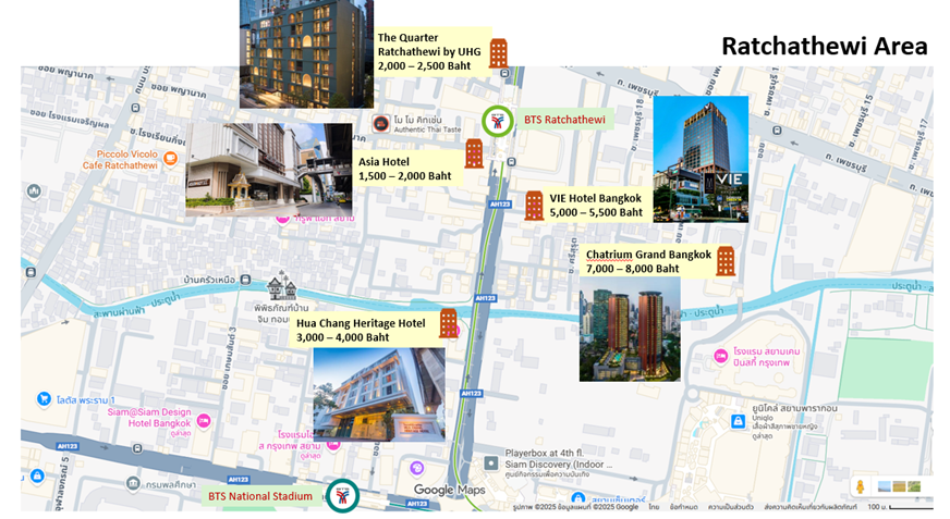 Ratchathewi Area Map